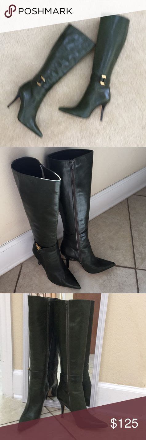 michael kors olive green boots|michael kors green boots.